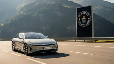 Электрокар Lucid Air побил мировой рекорд проехал 1205 км на одном заряде