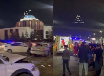 Lexus выехал на встречную полосу и протаранил три авто в центре Астаны (ВИДЕО)
